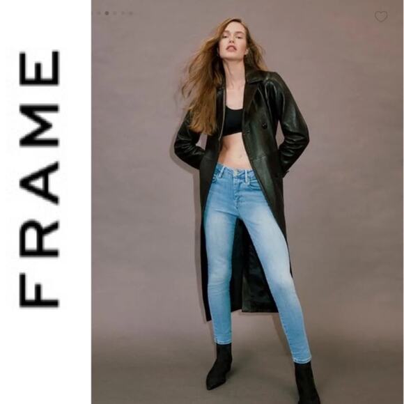 Frame Le One Skinny Caspio Wash Jeans Size 2 (28x28) - Picture 1 of 10